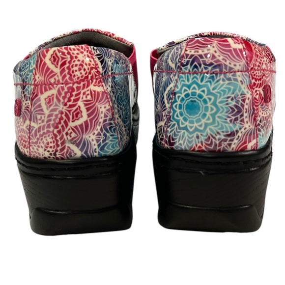 Klogs Naples, TRUComfort Insoles, PURGrip Treads, Color Pink/Blue, Size 8 - Picture 8 of 10